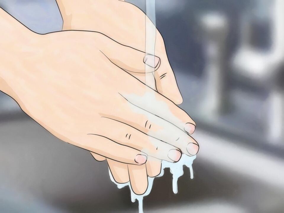 lavarse las manos para prevenir la infección con gusanos