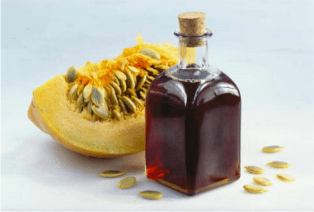 aceite de calabaza de gusanos